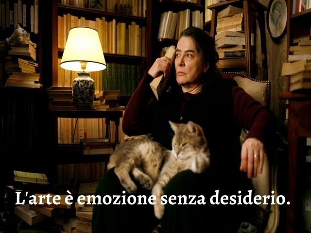 L'arte è emozione senza desiderio.