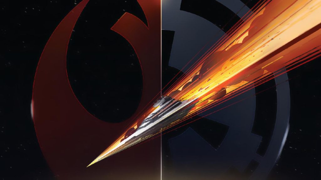 Parte della copertina del romanzo Lost Stars