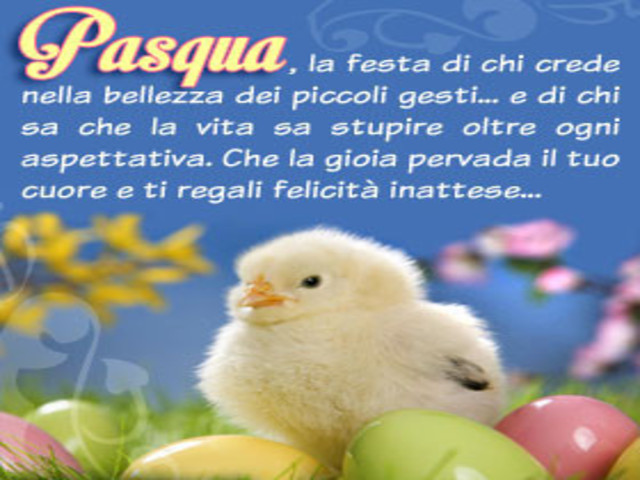 Pasqua, la festa di chi crede nella bellezza dei piccoli gesti…e di chi sa stupire oltre ogni aspettativa. Che la gioia pervada il tuo cuore e ti regali felicità inattese…