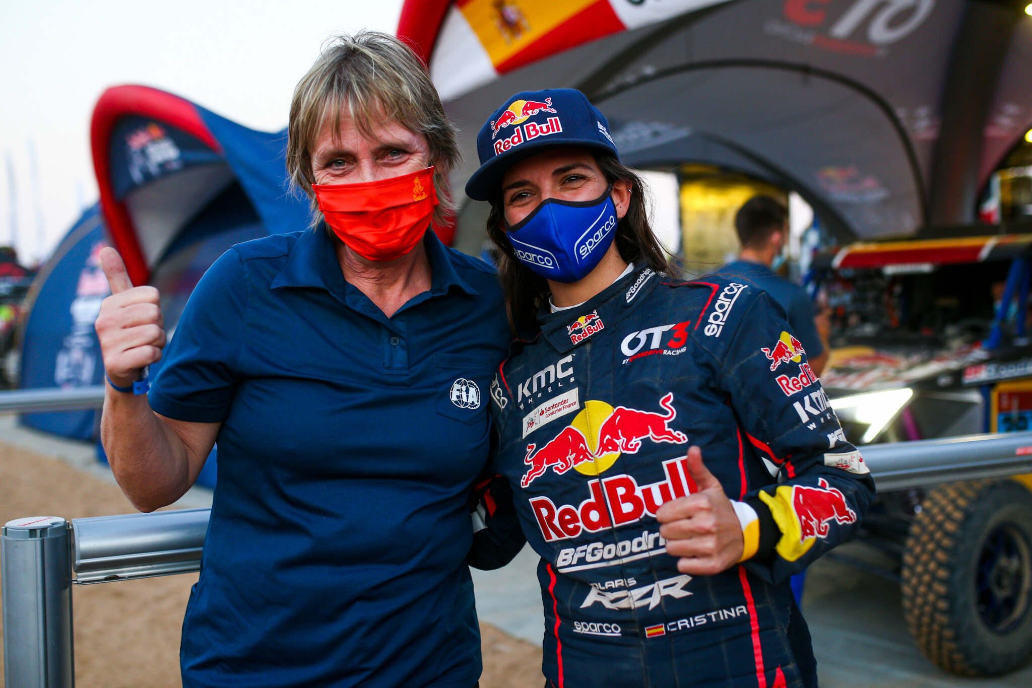 Passato e presente dei Rally Raid: Jutta Kleinschmidt e Cristina Gutierrez (DPPI / Red Bull Content Pool)