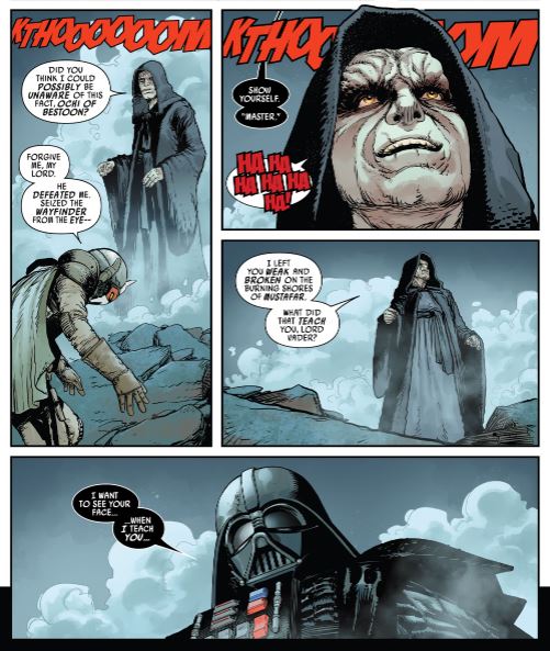 Palpatine, Vader e Ochi di Bestoon su Exegol