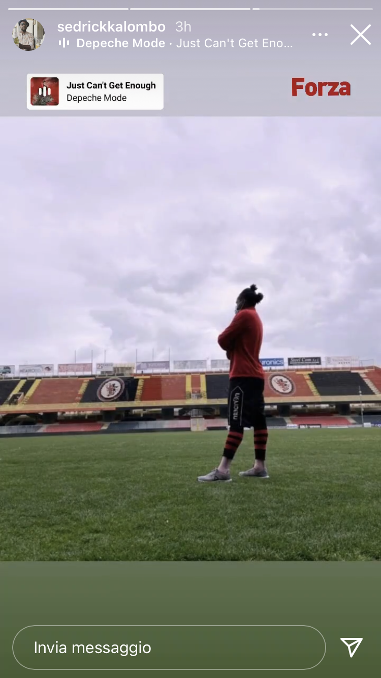 La storia di Sedrick Kalombo su Instagram