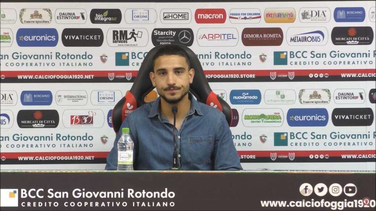 Foggia, Germinio: "A Bari per continuare a stupire" - Immagine in evidenza: Gabriele Germinio - crediti foto: canale ufficiale Youtube Calcio Foggia 1920