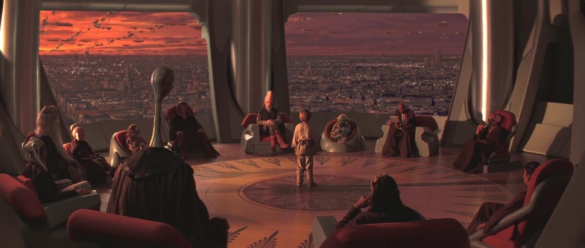 Ecco tutti i 12 membri del consiglio Jedi in episodio I - Il grande consiglio Jedi ne la minaccia fantasma