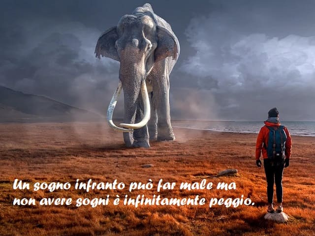 Un sogno infranto può far male ma non avere sogni è infinitamente peggio.