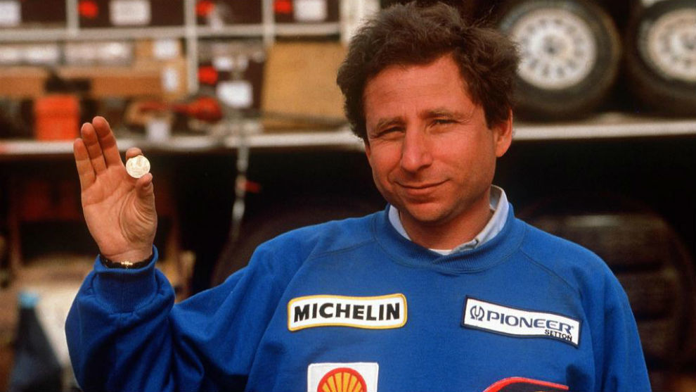 Todt direttore del team Peugeot con i famosi 10 franchi che decisero la Dakar