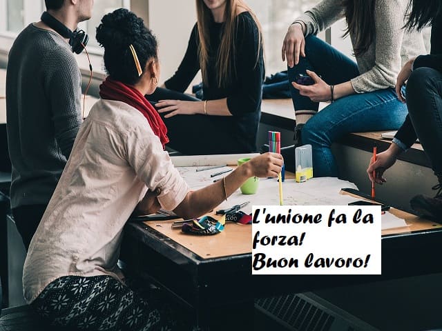 L'unione fa la forza! Buon lavoro!