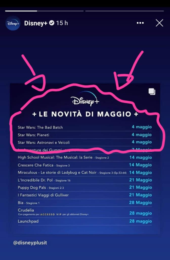 Palinsesto di Maggio