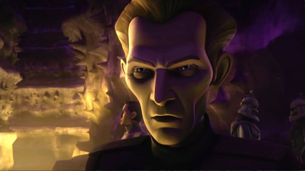 Il capitano Tarkin in The Clone Wars.Da: SW.com