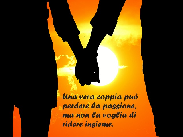 Una vera coppia può perdere la passione, ma non la voglia di ridere insieme.