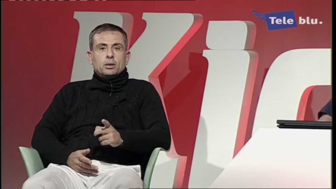 Ninni Corda ospite a KickOff, programma condotto da Tiziano Errichiello in onda su Teleblu