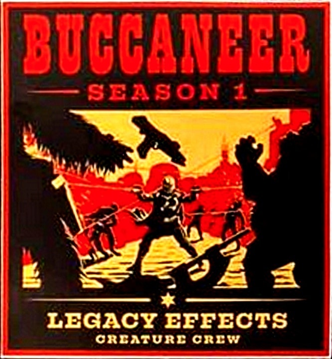 L'adesivo "Buccaneer" indicante la prima stagione della serie The Book of Boba Fett