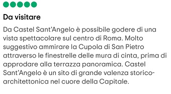 recensione castel sant angelo foto