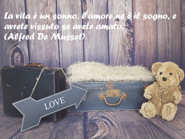La vita è un sonno, l’amore ne è il sogno, e avrete vissuto se avete amato. (Alfred De Musset)