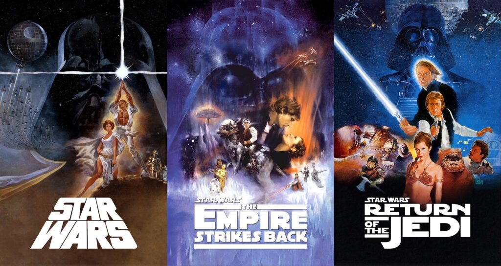 Locandine della trilogia originale