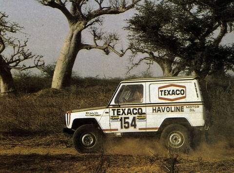 Ickx-Brasseur in azione nella Paris-Dakar del 1982