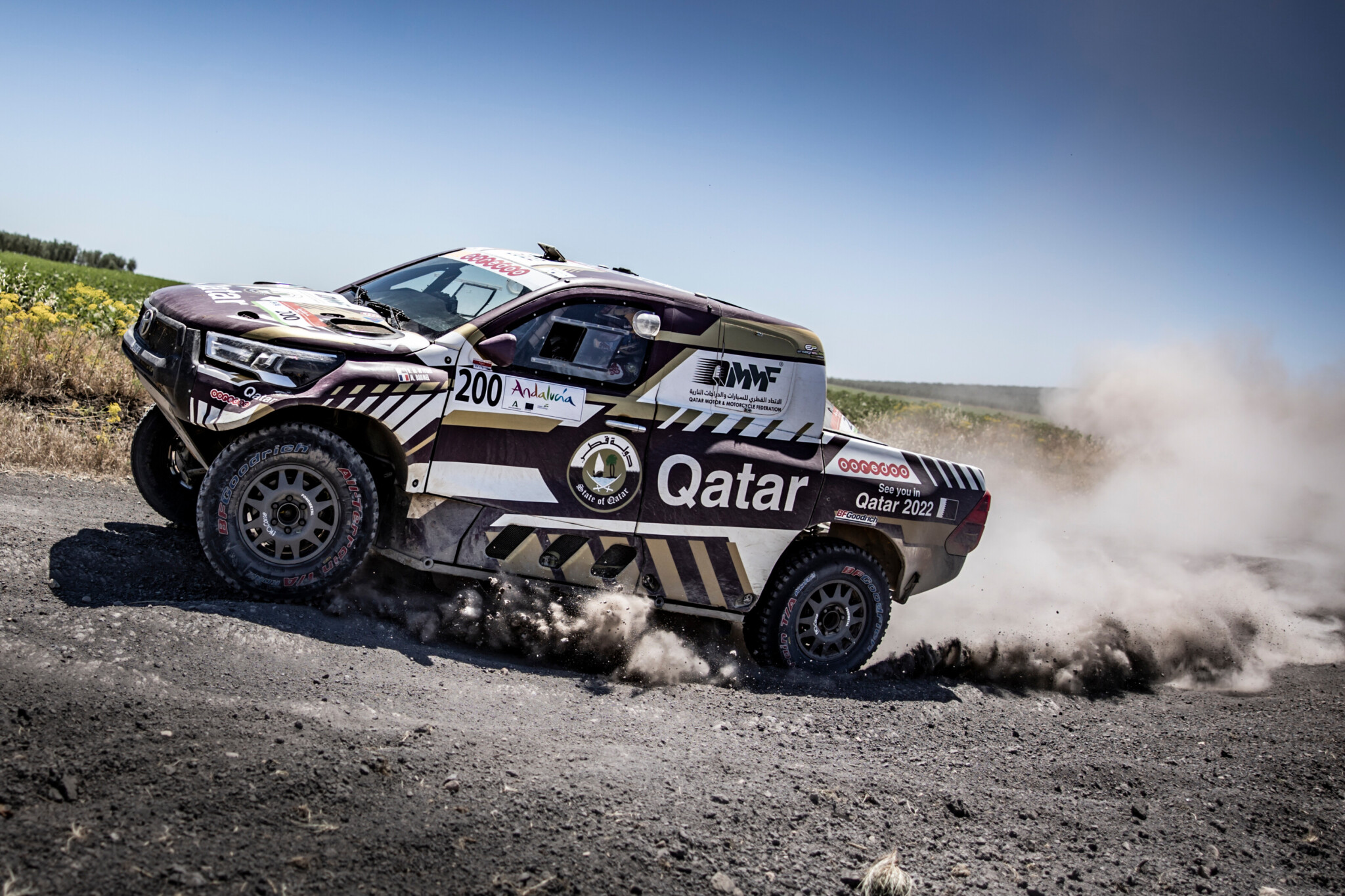 Al-Attiyah archivia un'altra vittoria con il suo Hilux T1 4x4 (Kin Marcin / Red Bull Content Pool)