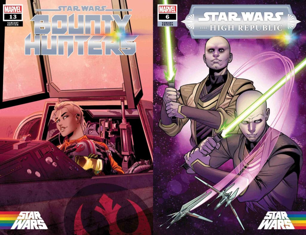 Le copertine di Bounty Hunters e dell'Alta Repubblica