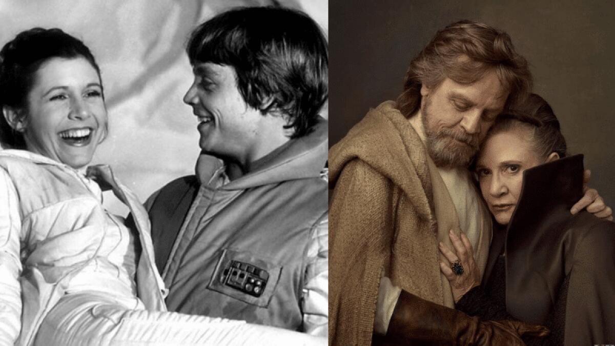Ecco l'età di Luke e Leia in ogni film di Star Wars - Mark Hamill e Carrie Fisher interpretano Luke e Leia
