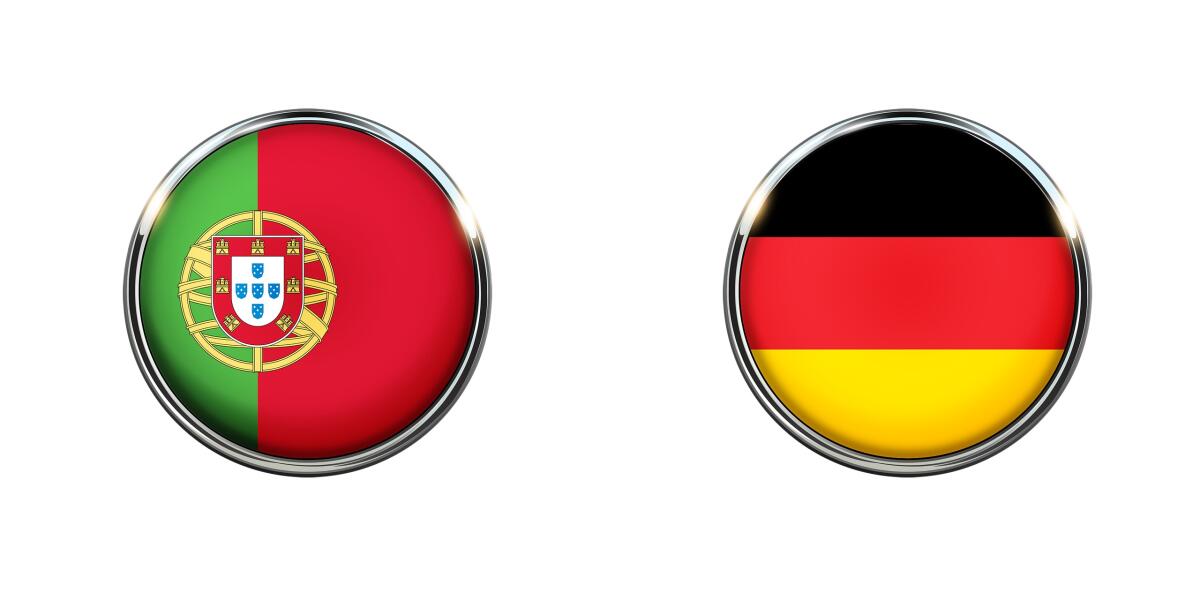 UEFA EURO 2020, le formazioni ufficiali di Portogallo-Germania - Immagine in evidenza: Portogallo-Germania - crediti foto (di entrambe): foto di DavidRockDesign da Pixabay