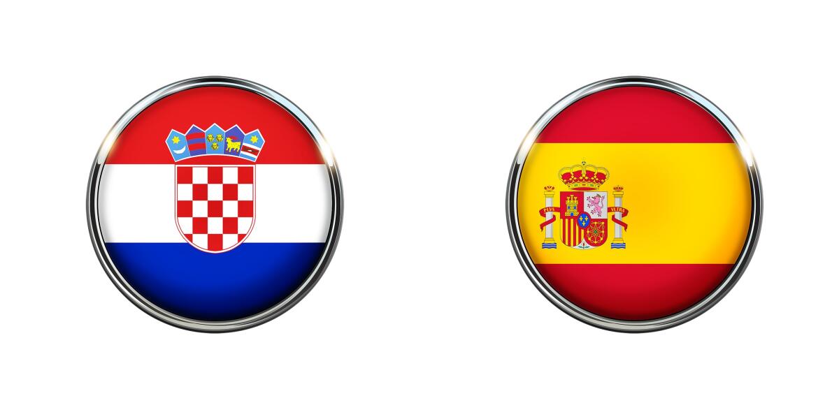 UEFA EURO 2020, dove vedere Croazia-Spagna - Immagine in evidenza: Croazia-Spagna - crediti foto (di entrambe): foto di DavidRockDesign da Pixabay