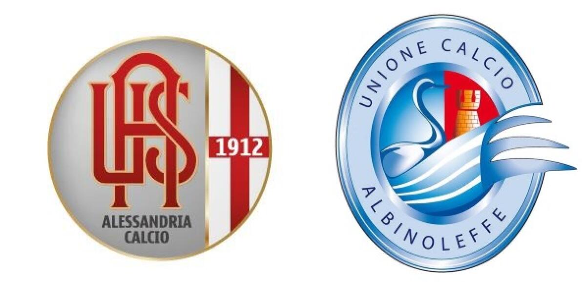 Playoff Serie C, le formazioni ufficiali di Alessandria-Albinoleffe - Immagine in evidenza: Alessandria-Albinoleffe- crediti foto (rispettivamente per gli stemmi): pagine Facebook ufficiali delle due società