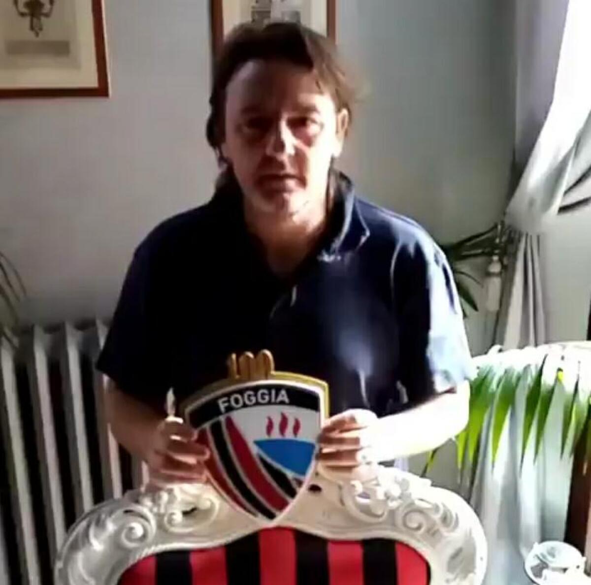 Il presidente FIGC Gravina concede la grazia a Giuseppe Signori - Immagine in evidenza: Giuseppe Signori - crediti foto: profilo Twitter ufficiale Calcio Foggia 1920