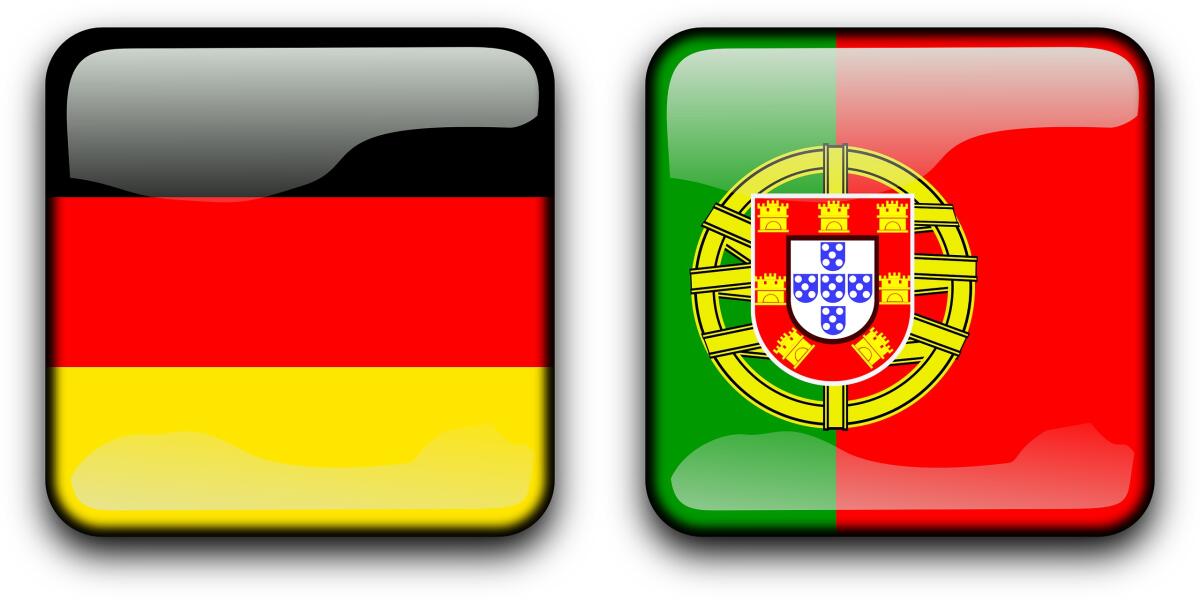 Europei U21, la finale sarà Germania-Portogallo - Immagine in evidenza: Germania-Portogallo - crediti (di entrambe le foto): foto di OpenClipart-Vectors da Pixabay