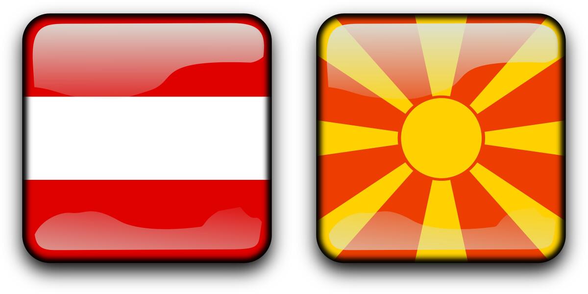 UEFA EURO 2020, le formazioni ufficiali di Austria-Macedonia del Nord - Immagine in evidenza: Austria-Macedonia del Nord - crediti (di entrambe le foto): foto di OpenClipart-Vectors da Pixabay