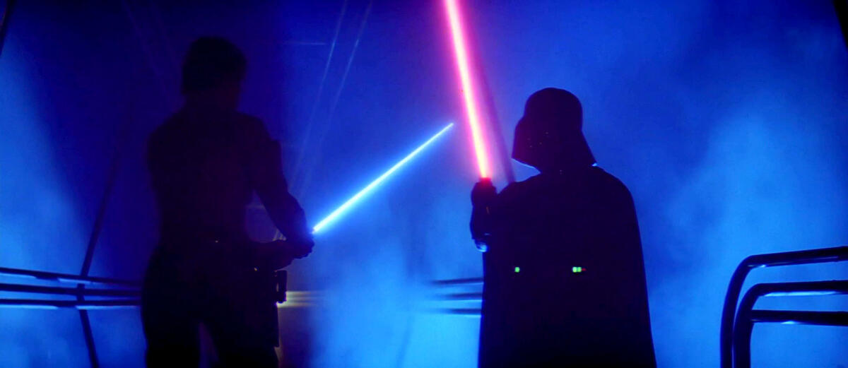 Star Wars: come hanno realizzato le spade laser? - Duello tra Vader e Luke in L'Impero Colpisce Ancora