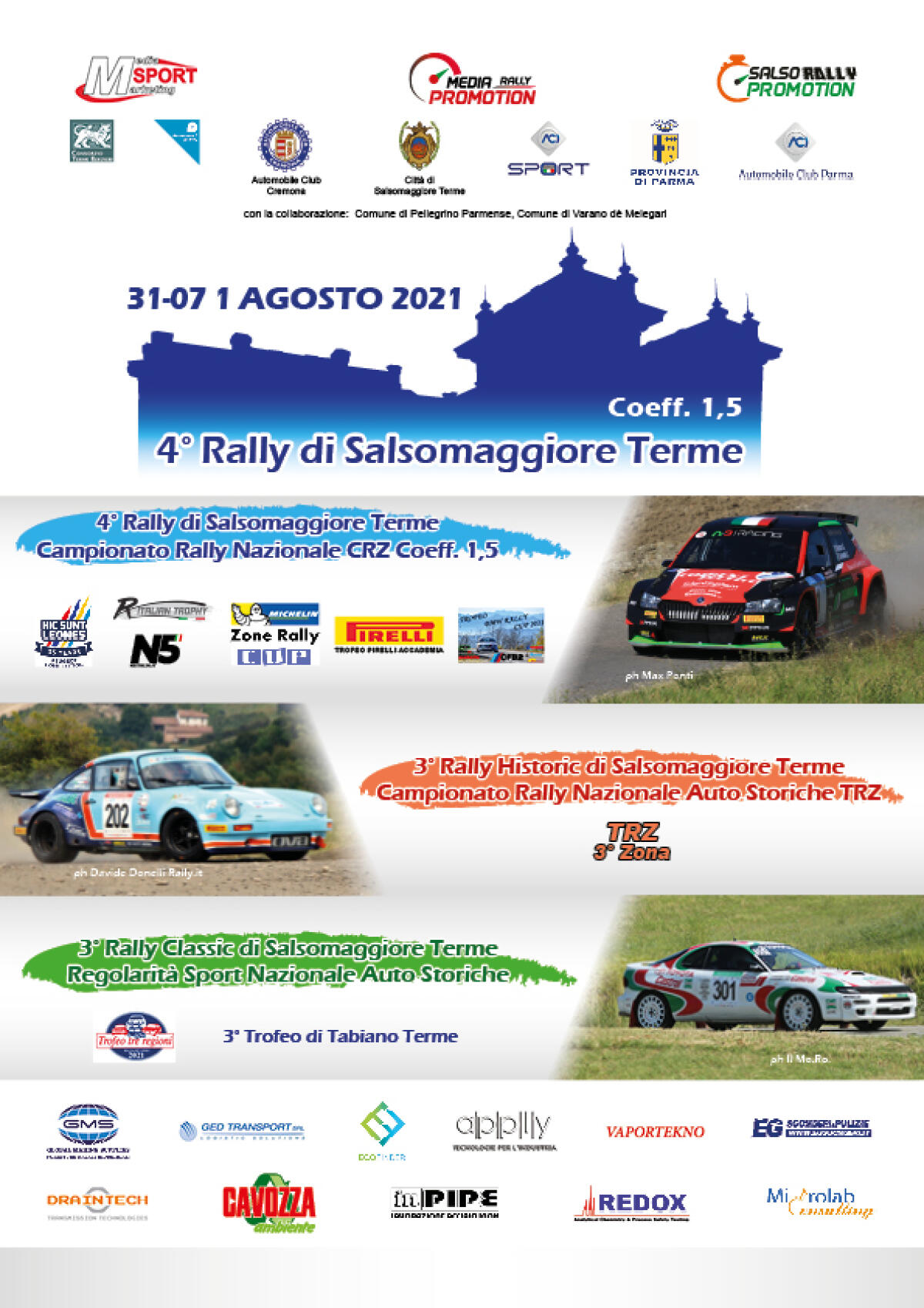Prime informazioni sul Rally Salsomaggiore - 