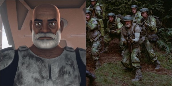 Una comparsa ribelle durante la Battaglia di Endor, molto simile a Rex.Da: jedi council