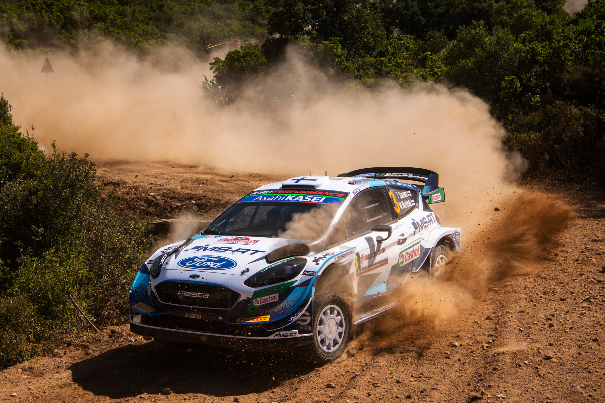 Suninen subito out sulla PS1 dopo un lungo, un dejà vu del Montecarlo (Red Bull Content Pool)