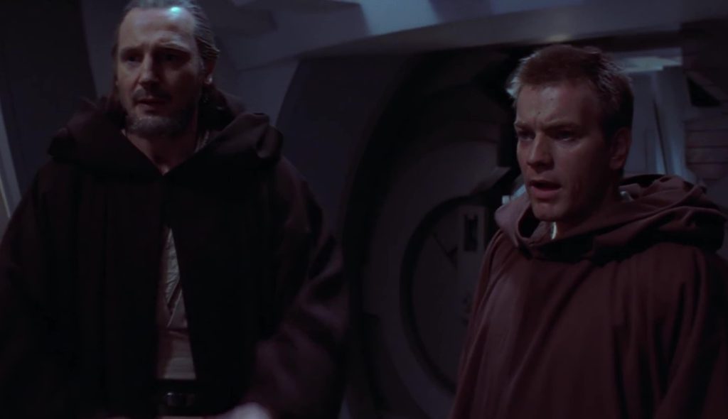 Obi Wan e Qui-Gon all'inizio di Episodio I.