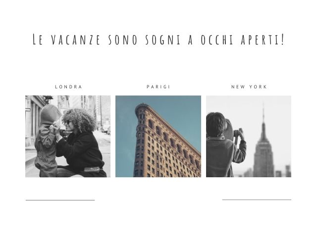 Le vacanze sono sogni a occhi aperti