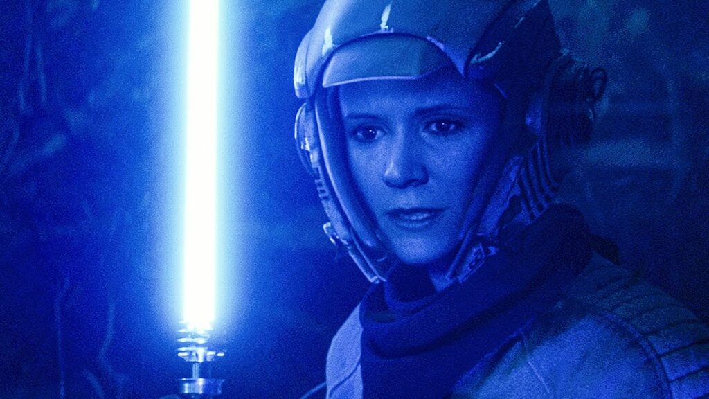 Leia su Ajan Kloss nel flashback di Episodio IX