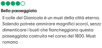 il gianicolo a roma