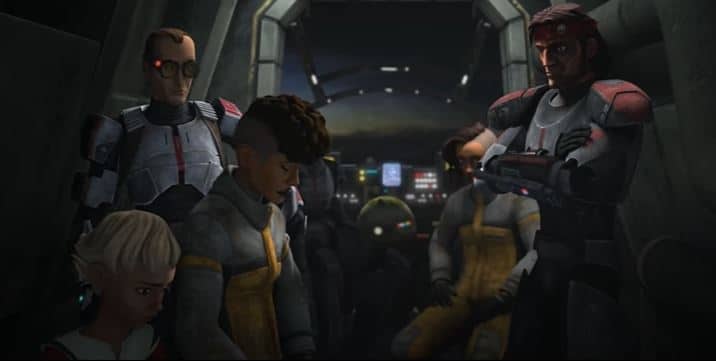 La Clone Force 99 con le sorelle Martez