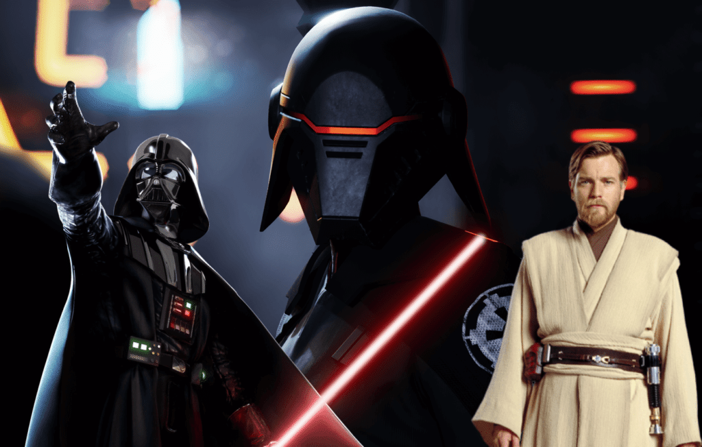 Darth Vader, Obi-Wan Kenobi e un inquisitore