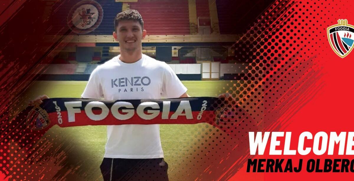 Foggia, #WelcomeOlger: il video è stile FIFA 21 - Immagine in evidenza: Merkaj Olger - crediti foto: sito ufficiale Calcio Foggia 1920