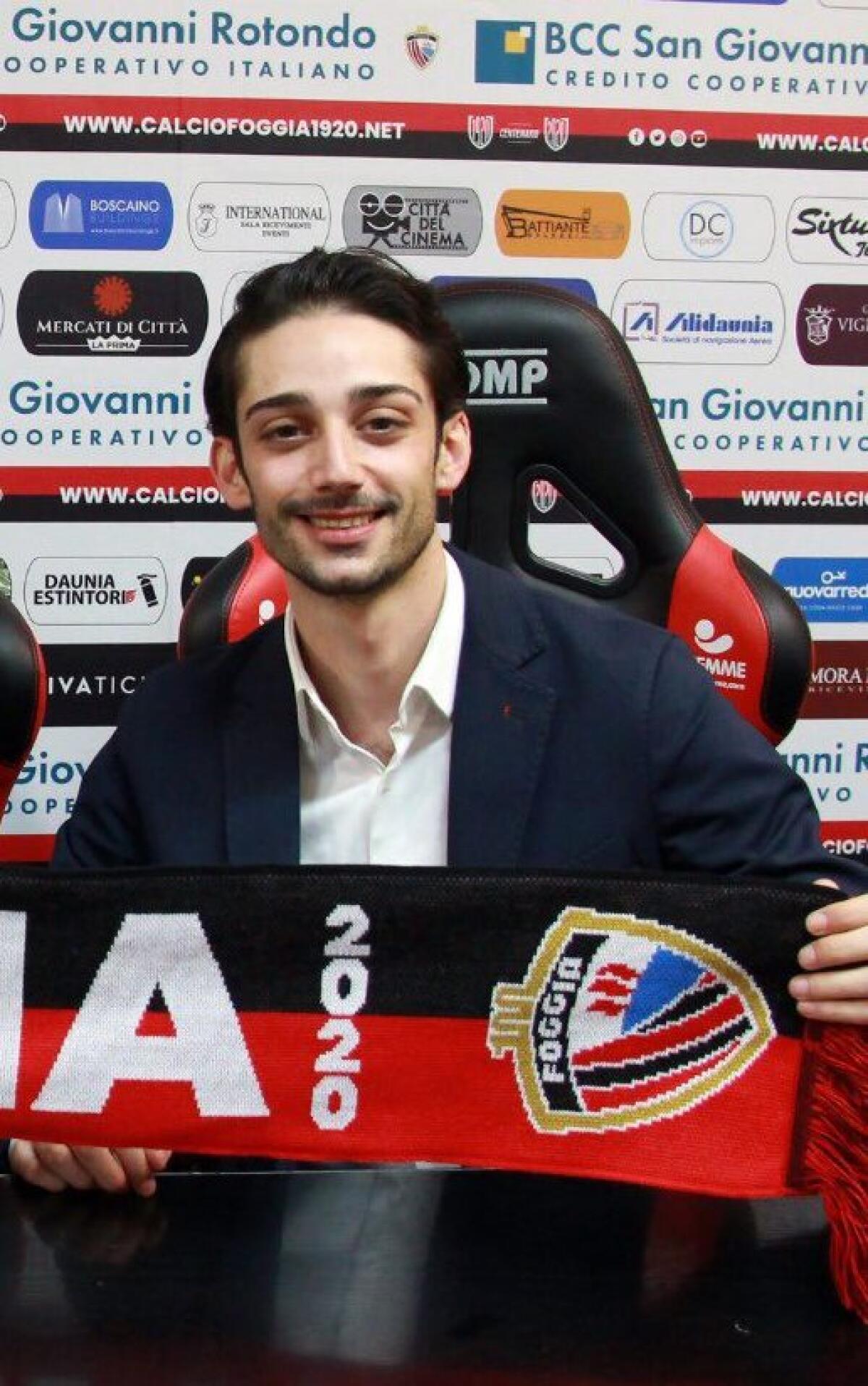 Foggia, Chighine: "Ci sono tutti i presupposti per fare bene" - Immagine in evidenza: Edoardo Chighine - crediti foto: Calcio Foggia 1920