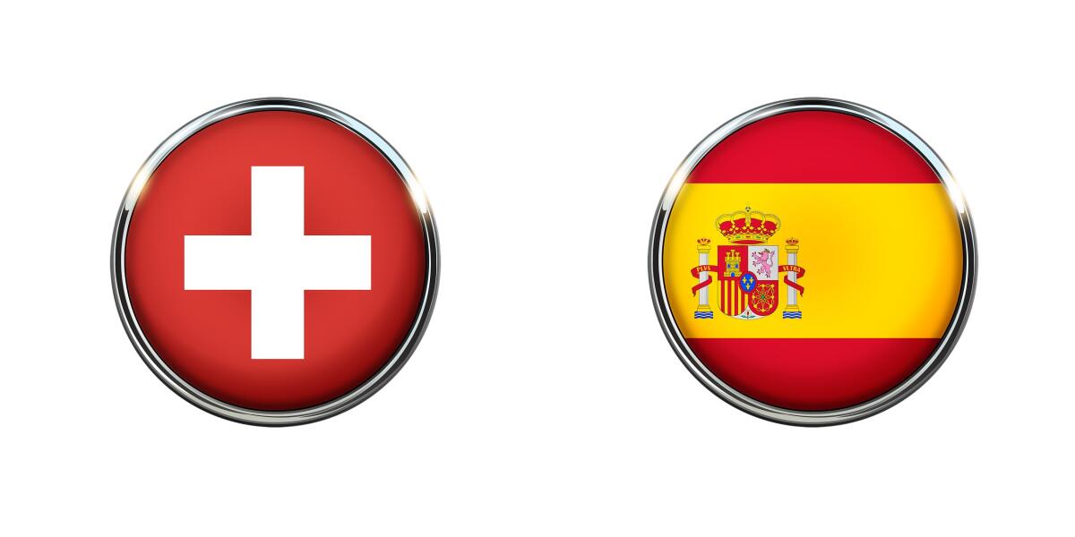UEFA EURO 2020, le formazioni ufficiali di Svizzera-Spagna - Immagine in evidenza: Svizzera-Spagna - crediti foto (di entrambe): foto di DavidRockDesign da Pixabay