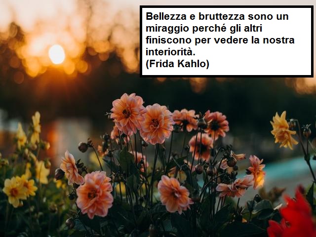 Bellezza e bruttezza sono un miraggio perché gli altri finiscono per vedere la nostra interiorità. (Frida Kahlo)