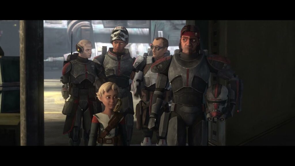 La Clone Force 99 nell'episodio