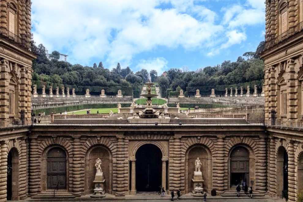 I Giardini di Boboli visti da Palazzo Pitti