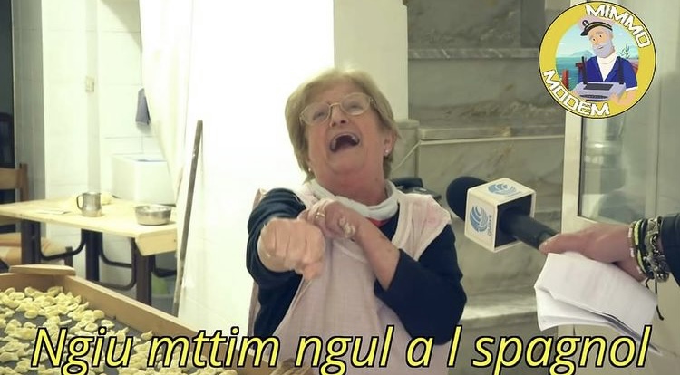 Il meme di Nonna Vittoria dopo la semifinale contro la Spagna