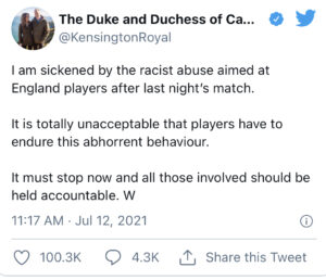 Il tweet del principe