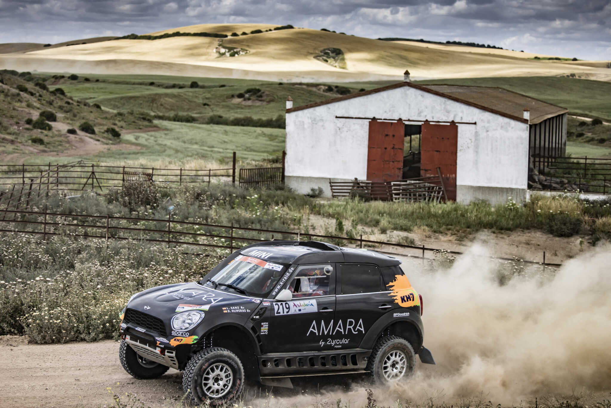 Uno dei Mini All4 abitualmente portati in gara dal team X-Raid (Red Bull Content Pool)