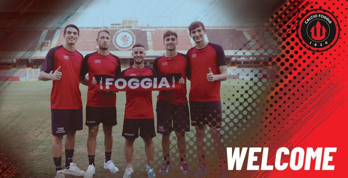 Foggia, UFFICIALE: Gallo, Dalmasso, Girasole, Vigolo e Tuzzo sono rossoneri - Immagine in evidenza: Andrea Gallo, Domingo Dalmasso, Domenico Girasole, Vittorio Vigolo, Filippo Tuzzo - crediti foto: sito ufficiale Calcio Foggia 1920