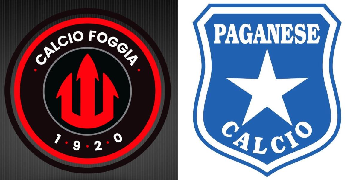 Coppa Italia Serie C, le formazioni ufficiali di Foggia-Paganese - Immagine in evidenza: Foggia-Paganese - crediti foto (rispettivamente per i due loghi): pagine ufficiali Facebook delle due società